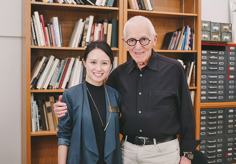 Yvonne with Stan Richards at Texas Christian University